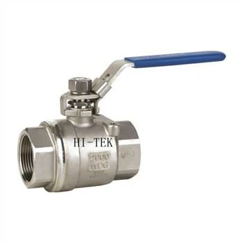 2PC Screwed Stainless Hlau Pob Valve