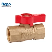 600 PSI Brass Gas Pob Valve Ob Daim Threaded Txuas Gas Valve Chaw tsim tshuaj paus