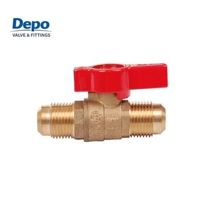 Brass Flare X Flare Gas Pob Valve|OEM / ODM Chaw tsim tshuaj paus
