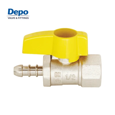 EN331 Pom zoo Nickel Plated Brass Gas Pob Valve|Nozzle X Poj Niam
