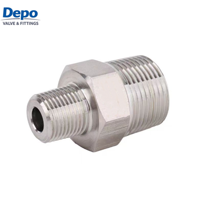 Ncaj Txiv neej Xov Nipples Stainless Hlau Polishing Forged Yeeb Fittings